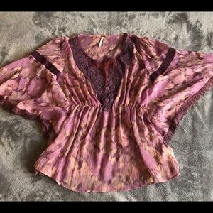 $78 Free People sexy, flowy peasant top